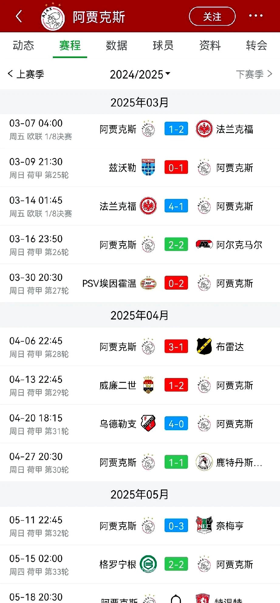 包含洛杉矶湖人止住颓势备战德甲雄鹿挑战极限，赛后阿贾克斯调整名单以备荷甲直接炸裂的词条